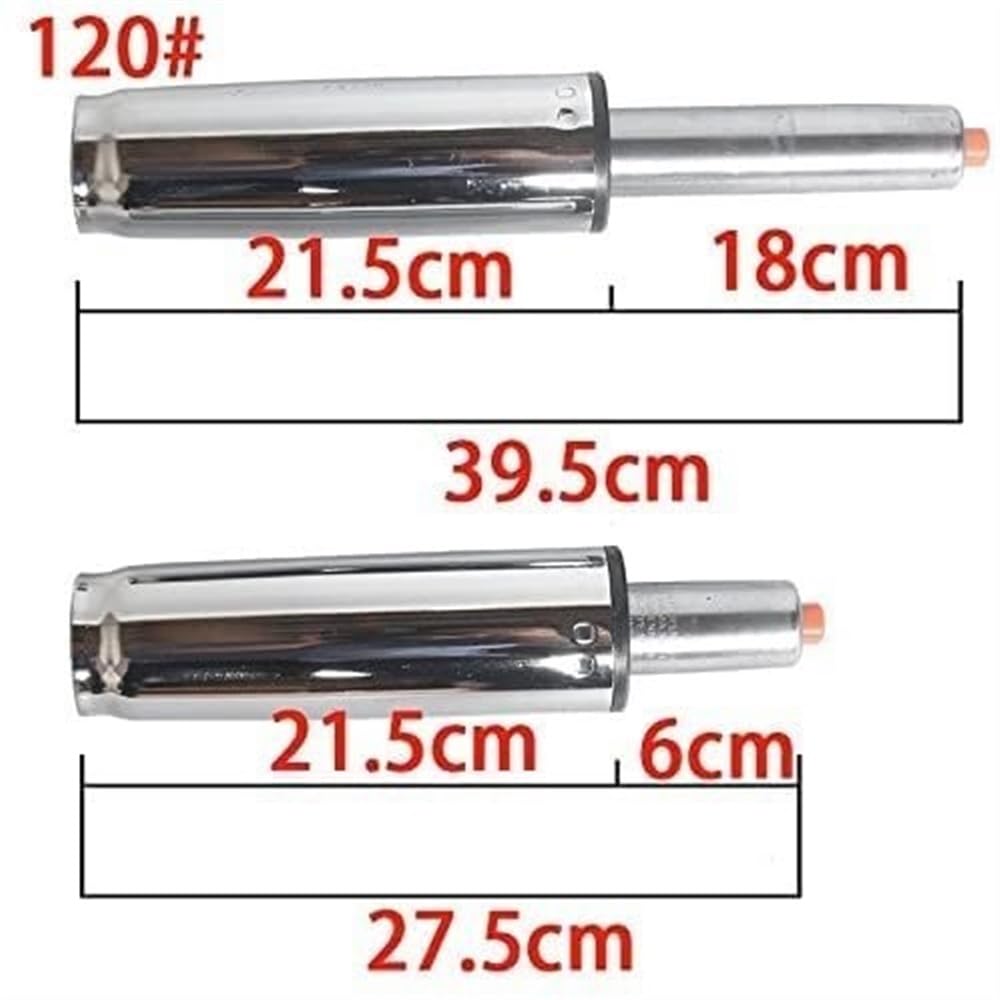 Cilindro de Repuesto El pistón de Gas se Adapta a la mayoría de Las sillas giratorias de Oficina Resorte de pistón neumático Resorte de Gas (Size : Chrome Silver 120)