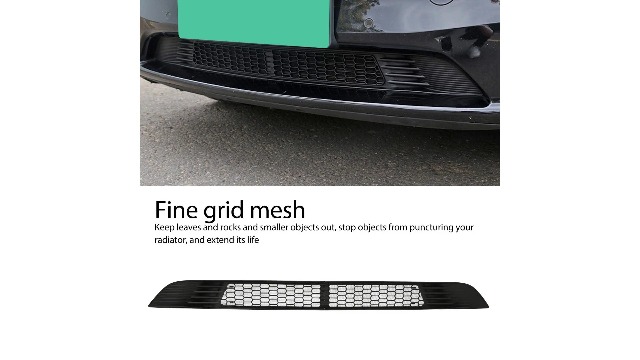 Set Di 2 Griglie Anteriori In ABS Lucido Per Tesla Model Y 2020-2023 – Protezione Radiatore, Antigraffio, Design Elegante