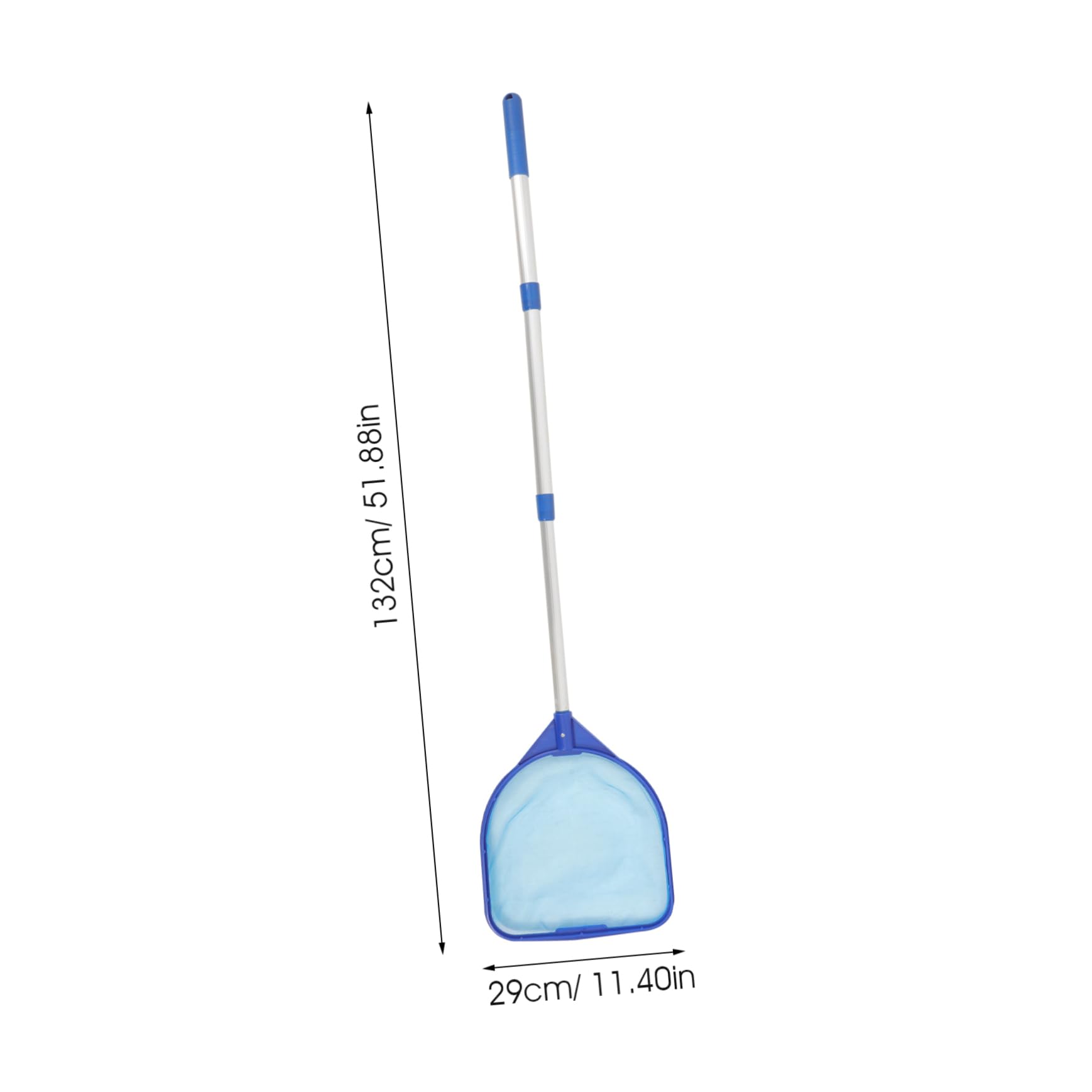 ÉPuisette TéLescopique pour Nettoyage De Piscine Outil Polyvalent en Plastique Et Aluminium pour Retirer DéBris Et Feuilles 132 Cm