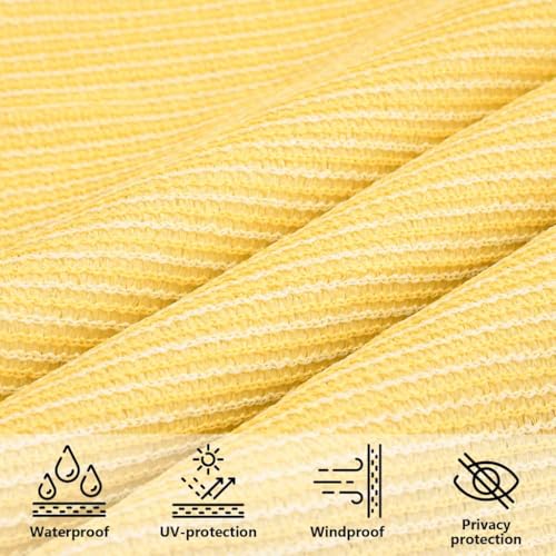 vidaXL Sonnensegel Sonnenschutz Windschutz Sonnendach UV Schutz Sonnenschutzsegel Schattenspender Garten Terrasse Balkon 160g/m&sup2; Beige 4x4m HDPE