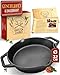 KRUSTENZAUBER Gusseisenpfanne Induktion 32cm Doppelgriff - inkl....