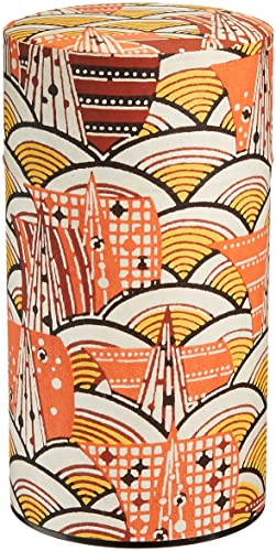 Yamako 88093 Haikara-san - Recipiente de té, L, diseño moderno de ondas Seoukai