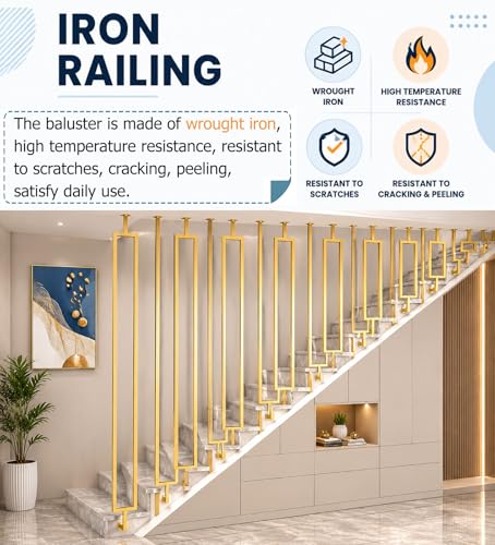 Balustres métalliques pour escalier sécurisé et combles dorés - 6