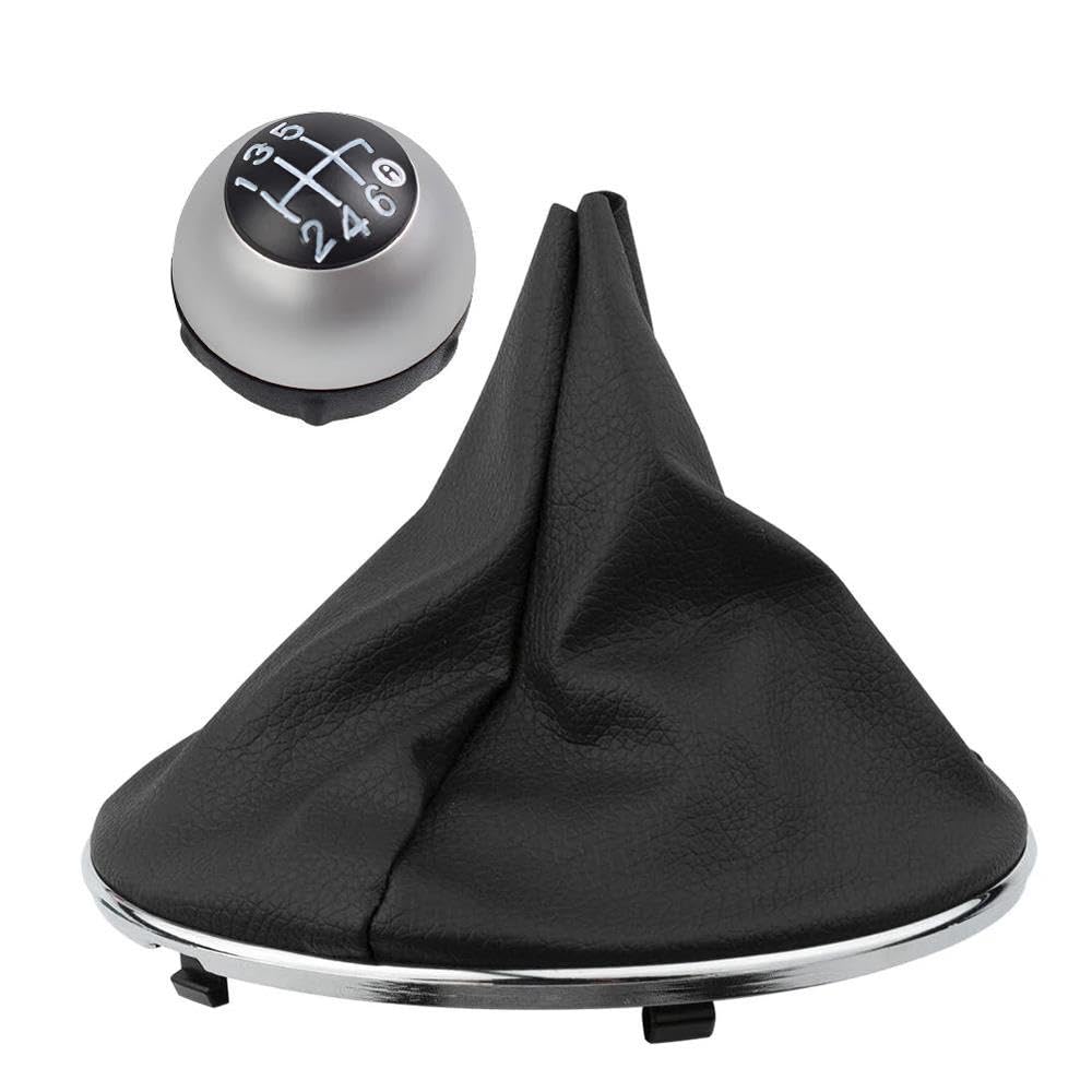 POANBCGY Shift Ball Joint 55344016 6 Speed Car Gear Shift Shifter Knob Head Ball Stick Cover Boot Gaiter for Fiat 500 2012-2018