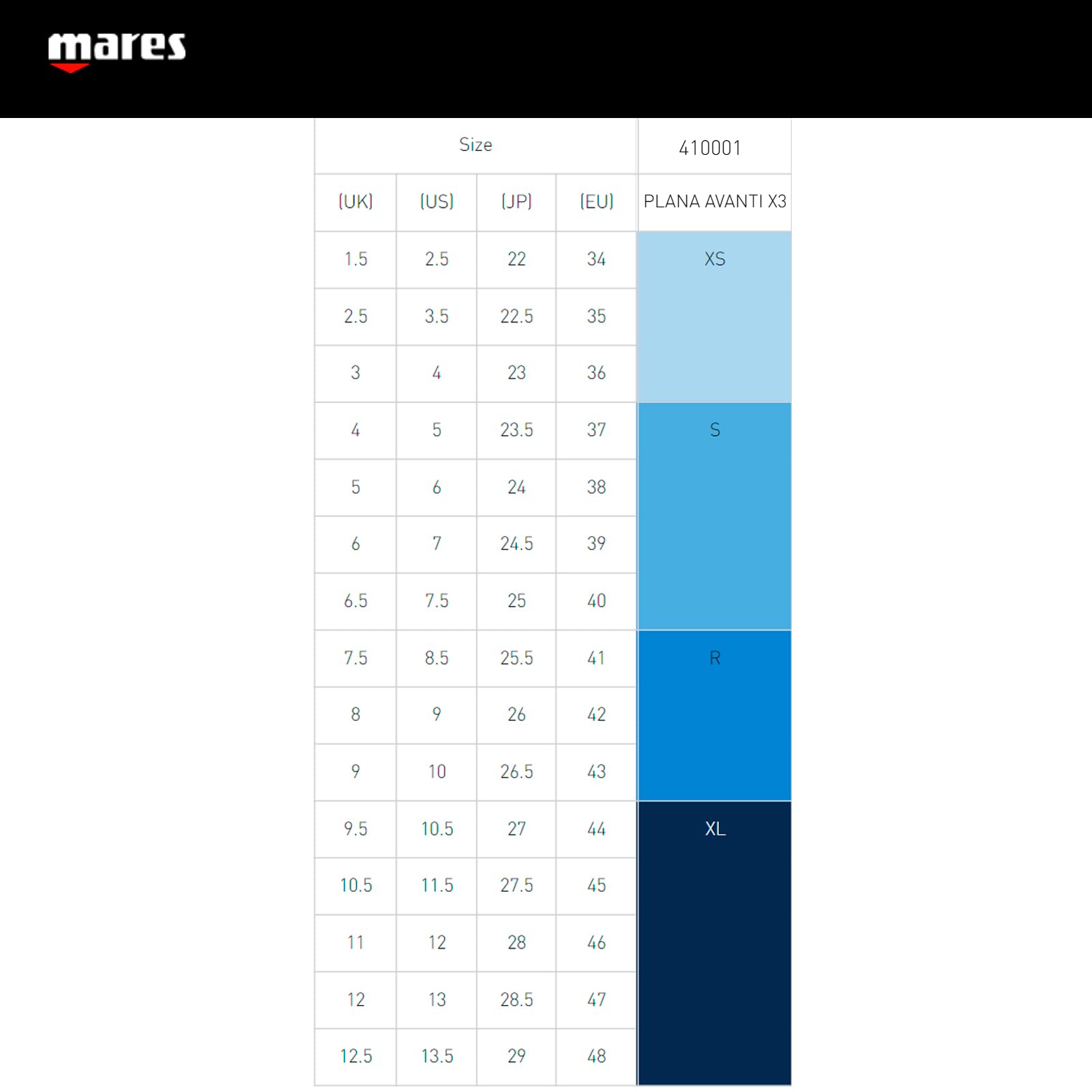 Mares Fins Plana avanti X3 - Pinne Unisex Adulto
