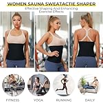 Dulchany Sauna Suit Waist Trimmer for Women Waist Trainer Sweat Band for Stomach Belly Thermo Slimming Belt Workout - Image 5