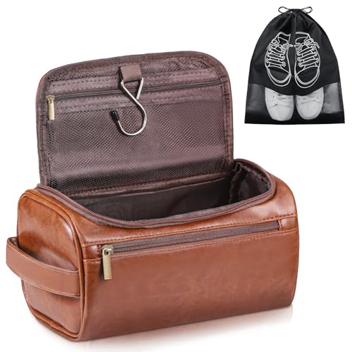 Zocipro Trousse de Toilette Homme en Cuir PU avec Sacs...