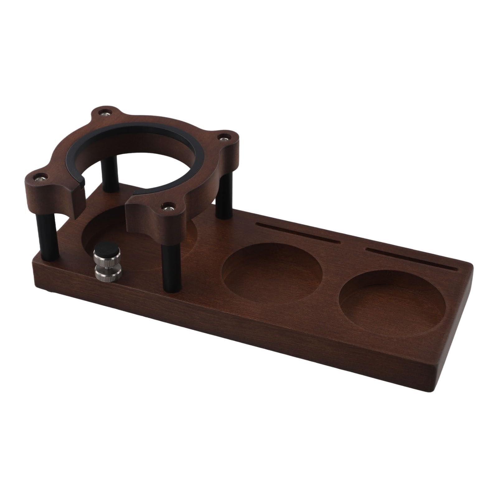 Wysokiej jakości drewniany tamper do kawy 51/58 mm - podstawa Sapele narzędzie do prasy do espresso i uchwyt na portafilter dla baristów i stylowe akcesoria do kawy
