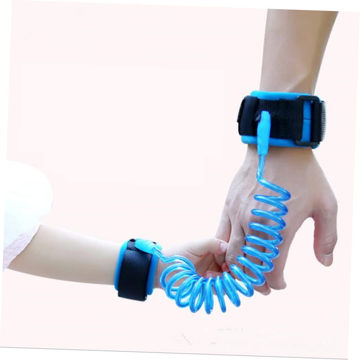 Toddmomy 1.5M Safety Harness Lost Belt Blue Comfortable Wrist Link Traction Rope for Shopping Parks and Outdoor Activities