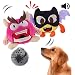 NEILDEN Interactive Dog Toys, Giggle Plush Dog Toy, Crazy Shake Bounce Boredom Toys for Small to Medium Dogs to Exercise Entertain Boredom Training for Dogs (Two Plush Toys+Squea