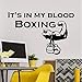 Produktbild Waofe Beliebte Sport Wandaufkleber Boxen Abnehmbare Vinyl Kunst Wandtattoo Wandtattoos Kunst Dekor Wohnkultur Wandaufkleber 58 * 37 Cm