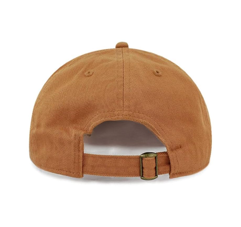 Image of Cotton Baseball Cap Dad Hat - Washed Low Profile Adjustable Hat for Men Women Casual Outdoor Running Golf