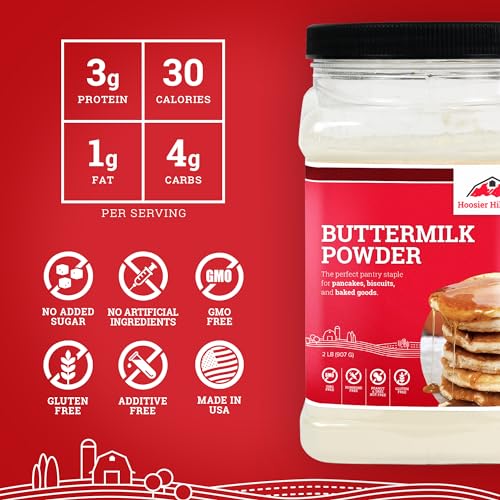Image of Hoosier Hill Farm Buttermilk Powder, 1LB (Pack of 3)