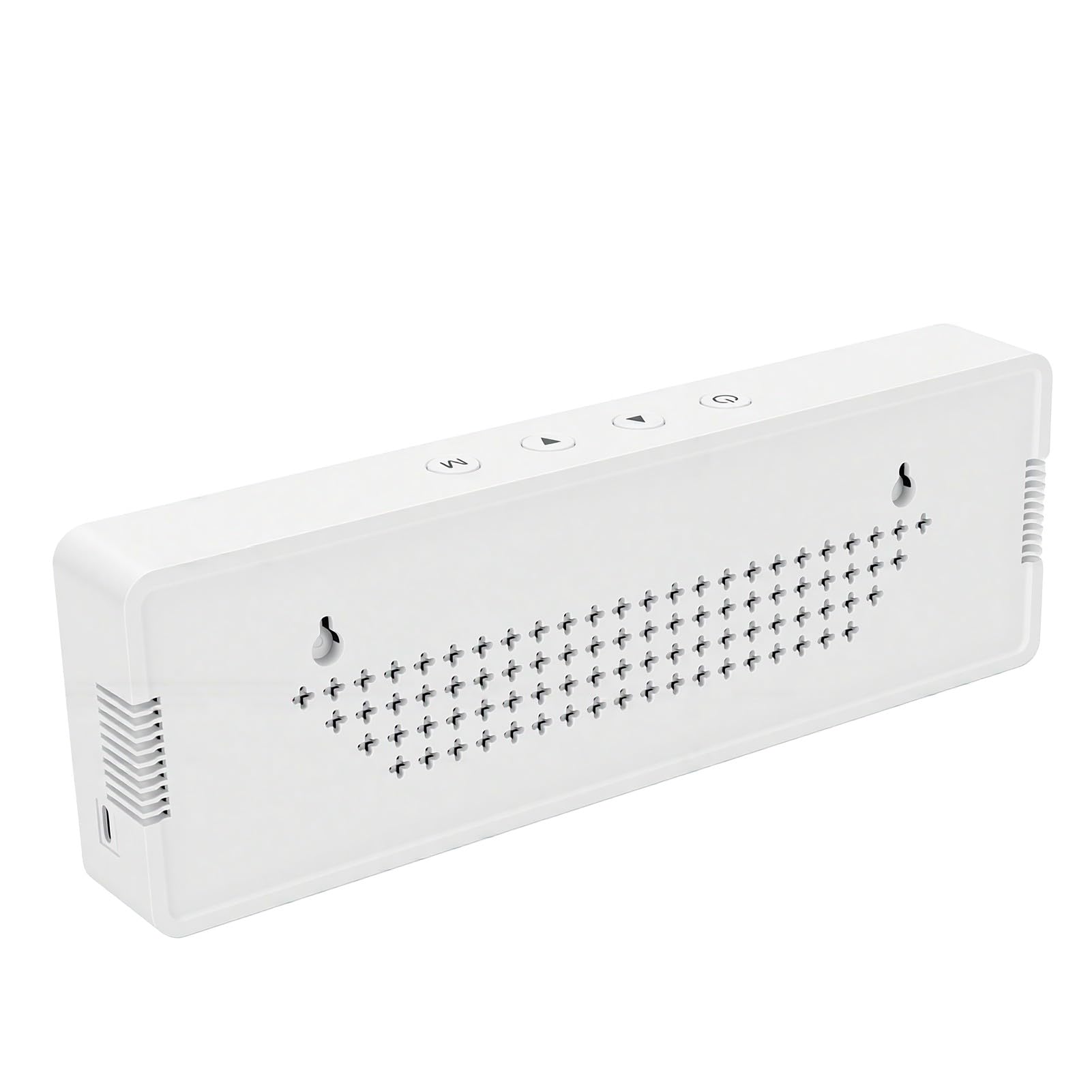 Medidor de Decibelios 30-130dBA LED Registro de Datos de Montaje en Pared | Ruido/temperatura/humedad 3 en 1, registra y exporta datos, interruptor °C/°F, calibración manual, batería de 2000 mAh,