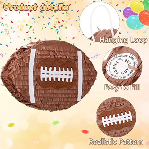 Football Pinata Kids Football Pinata For Birthday Decoration Football Pinata With Bat And Eye Mask For Boys Sports Birthday Party Football Birthday Party Supplies(15.4 X 10 X 3 Inch) #TOP6