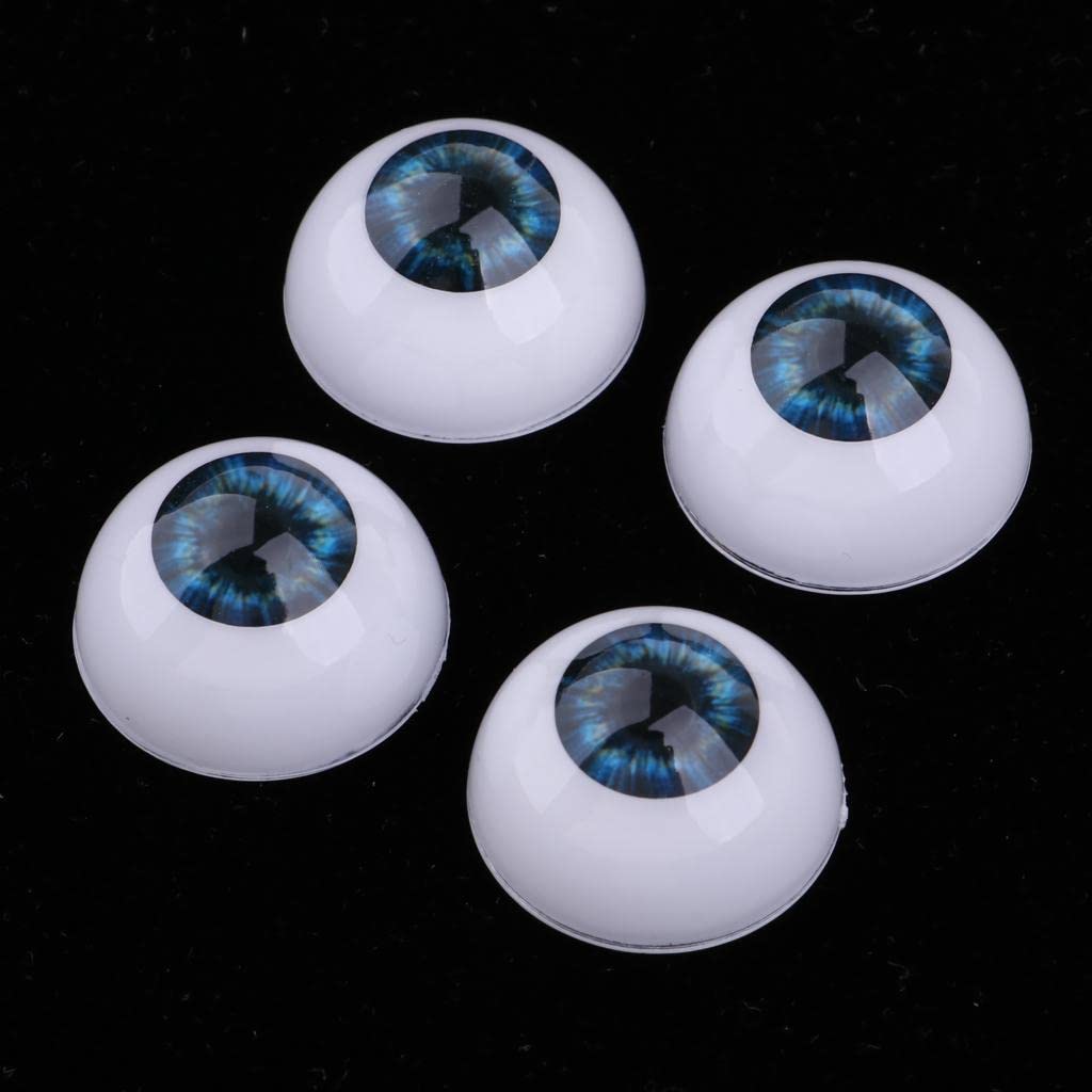 ATORSE 22mm Acrylic Eyeballs Eyes for Newborn Baby Doll BJD Doll Accs DIY Dark Blue