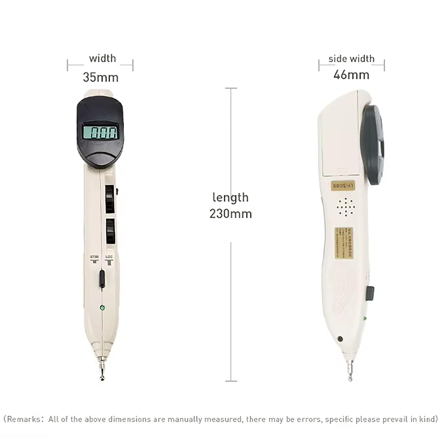 Bolígrafo Localizador Automático De Puntos De Acupuntura, Bolígrafo De Acupuntura para Masaje Terapéutico del Dolor con Frecuencia Y 10 Intensidades Ajustables Y Sensibilidad Ajustable