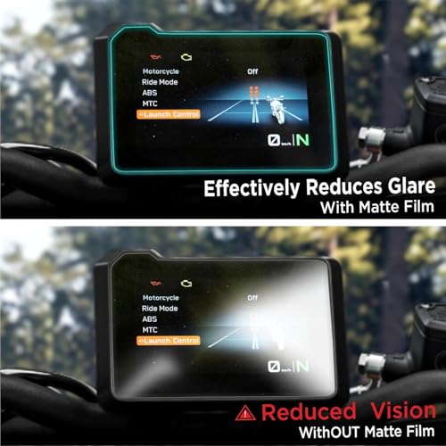 Image of Anti Glare Matte TEMPERED GLASS For KTM 390 | 250 ADVENTURE Color TFT 2024 Facelift || 5 Inch Instrument Console Screen Protector || KtmAdventure Display Guard Accessory 2025