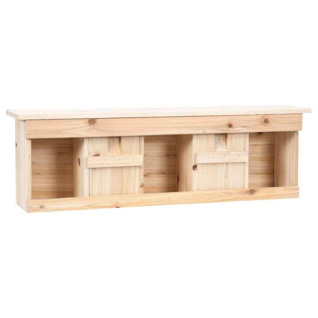 Haushaltsgegenstände, Spatzenhaus mit 5 Räumen, 68 x 15 x 21 cm, Kaminholz, Anzugmöbel