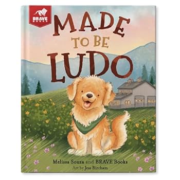 Hardcover Made to be Ludo: Dog Picture Book - Ideal Baby Books for Baby Shower Gift Book