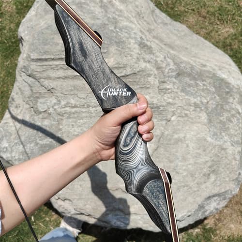 Obert Original Black Hunter Takedown Recurve Bow 60Inch With Bamboo Core Limbs Archery Hunting Target Practice thumb #3