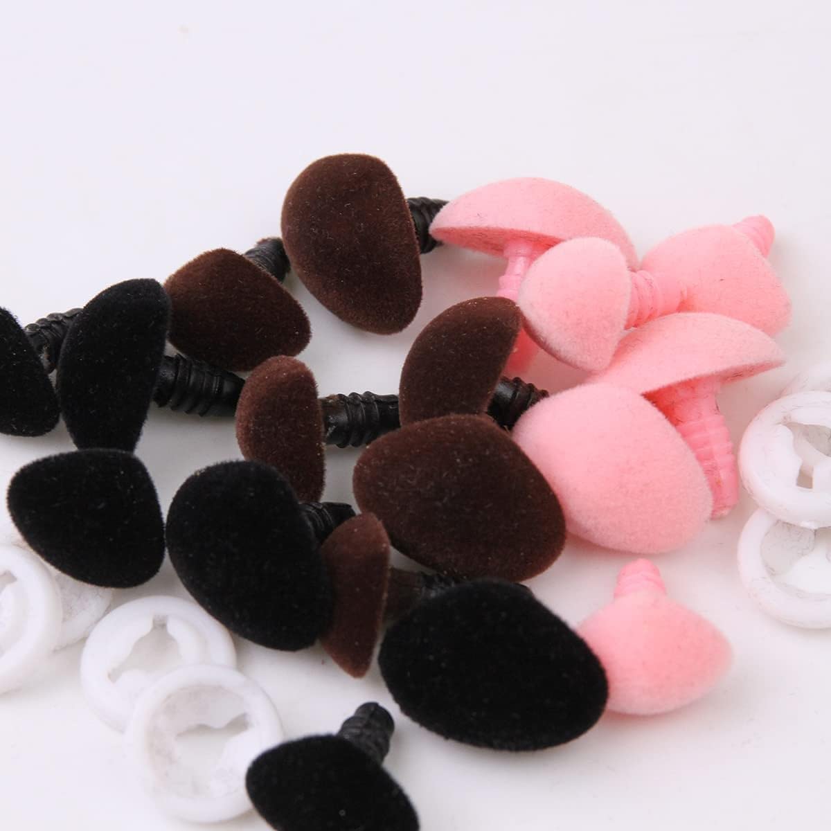 24 Nasi Di Sicurezza In Plastica Per Peluche - 2 Dimensioni E 4 Colori - Foto 8