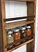 Mansfield Cabinet No. 101 - Solid Wood Spice Rack Cabinet Willow Grey stain/Black