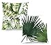 Decoratea Federe per Cuscini 60x60 – Federe per Cuscino Decorativo (Set di 2) per Divano, Letto, Sedia, Soggiorno, Auto, Molto morbide, Moderne e con Cerniera Invisibile (Stampa Tropicale)