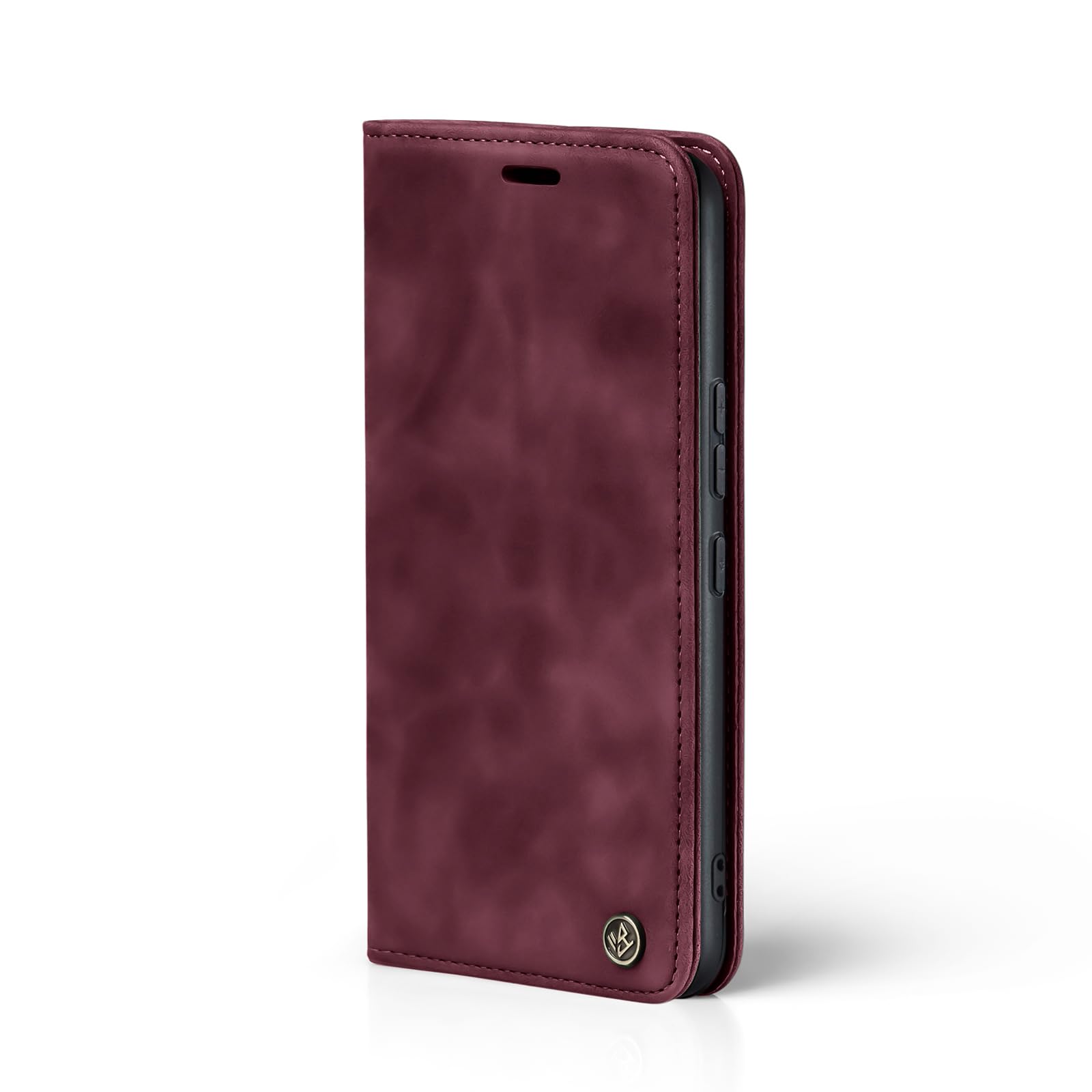 Custodia Portafoglio In Pelle Vintage Per Xiaomi Redmi Note 13 Pro - Marrone Scuro, Con Slot Carte E Banconote, Funzione Leggio E Chiusura Magnetica