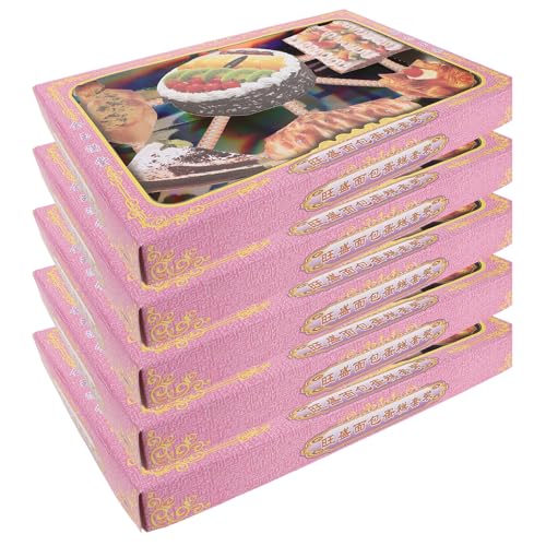 Veemoon Postres Chinos de Papel de Incienso 5 Piezas, Juego de Pasteles Falsos Coloridos para Ofrendas Funerarias, Tributos Tradicionales Josspaper para Rituales y Ceremonias Religiosas