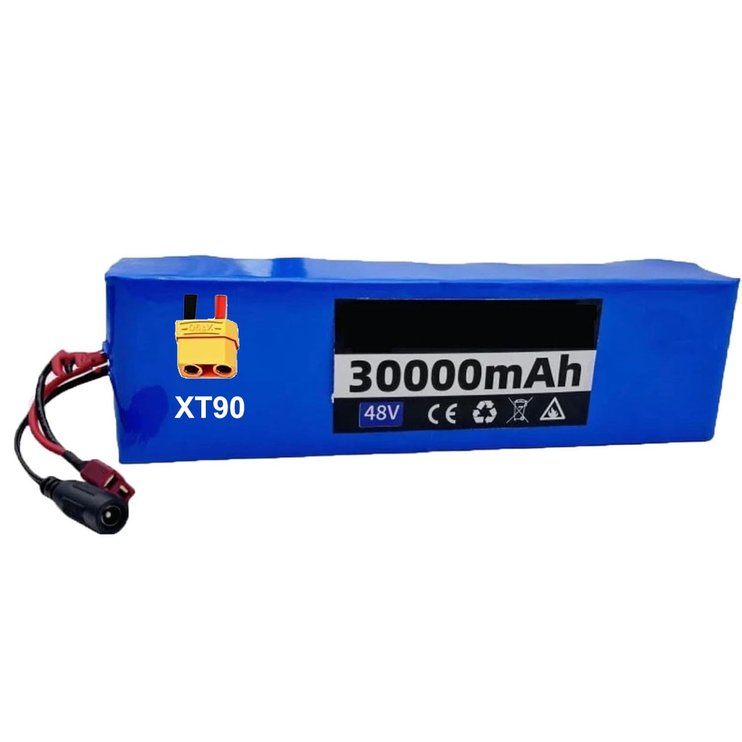 Batterie De Vélo Électrique 48 V 30Ah 13S3P Batterie Rechargeable Haute Puissance Batteries avec Chargeur Et BMS pour Moteurs 200W~800W Batterie Ebike Scooter Électrique