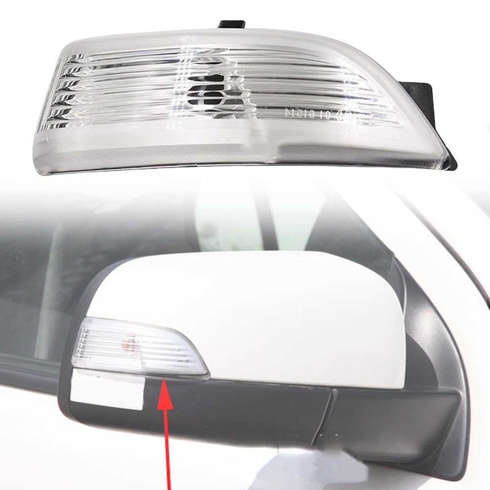 LzDQF Car Turn Signal Lights Dynamic Turn Signal Light Rearview Mirror Indicator For Ford Everest Ranger BT-5 2011-2020 Turn Singal Light.,D-right White