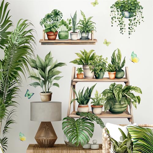Vinilo Decorativo de Planta Verde Potted Green sacinora miniatura 1