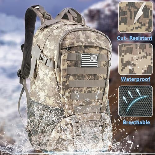 Image of Tactical Backpack for Men Molle Military Rucksack Pack Waterproof Daypack