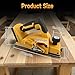 Akku-Handhobel für DEWALT 18V 20V Akkus, 15000 U/min bürstenloser elektrischer Holzhobel mit 82 mm Schnittbreite, 0-2 mm einstellbarer Tiefe und Sicherheitsverriegelung für Holz (nur Gerät)