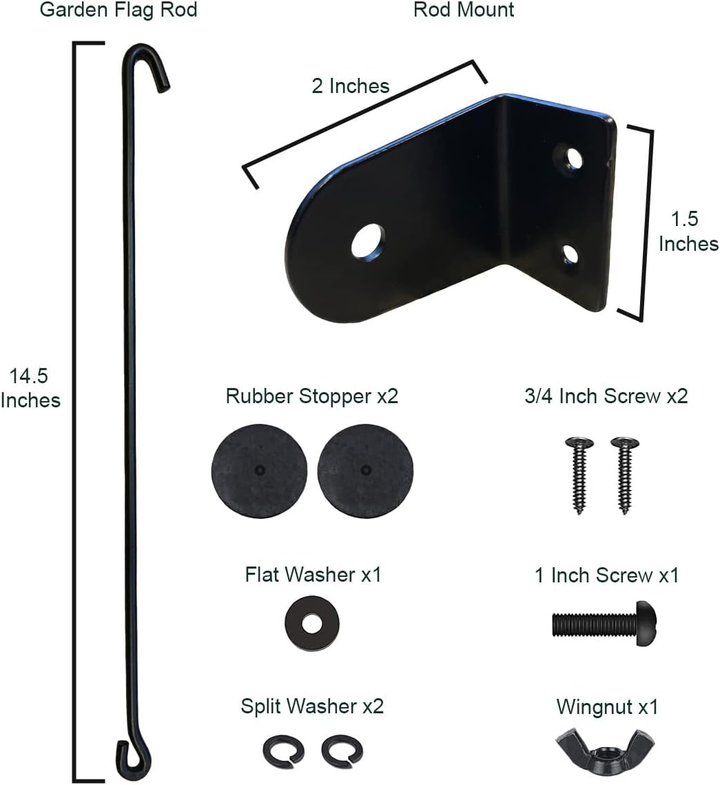 College Flags & Banners Co. Michigan Wolverines Yard Flag and Mailbox Post Pole Mount Holder Set