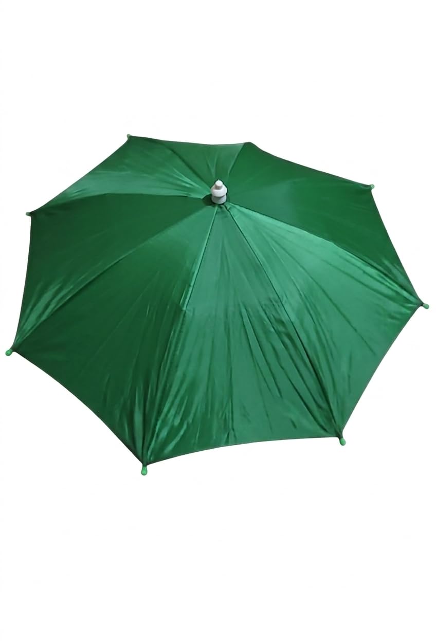 Raayu Shop Hands-Free Umbrella Hat, Green, Wearable Head Umbrella for Fishing, Gardening and Outdoor Use-image-16