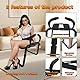 Sex Chiar Multifunction Sex Position Enhancer Chair, Sex Furniture Love Position Aids Chair with Handrail, Novelty Sex Toy Sex Games Sex Bench for Couples Adult SM Games (Black)