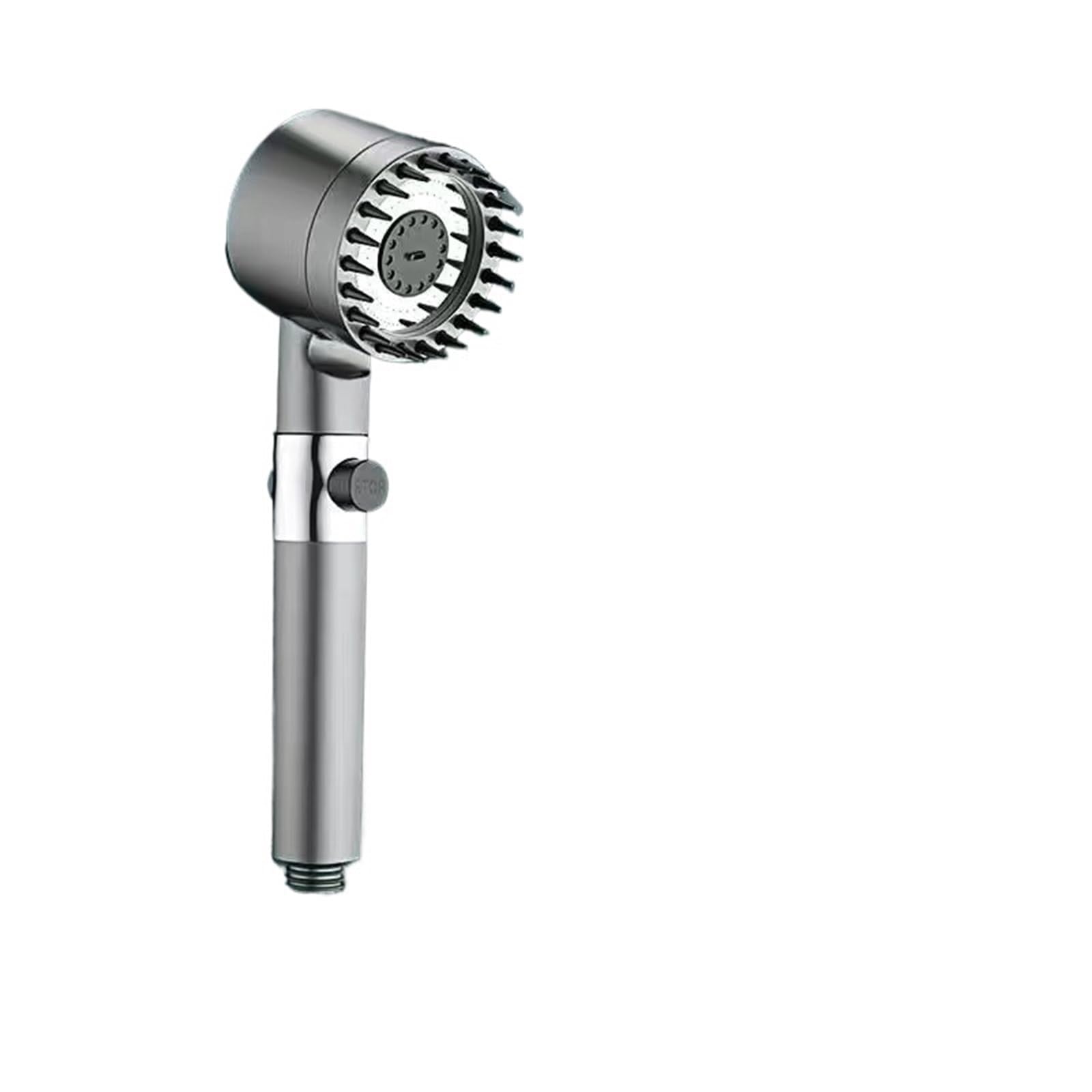 Mdsrfgn Color-01 Shower Head Shower Head High Pressurized Filter 3-Mode Adjustable Spray With Massage Brush Rain Faucet Set Bathroom Accessory(Color-01)