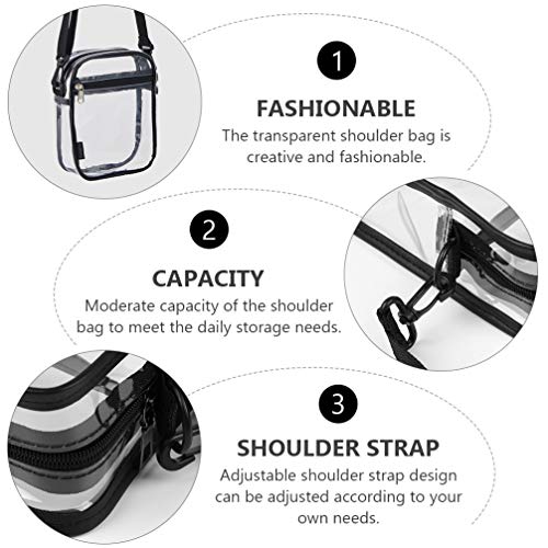 Amosfun 1 Pc Pvc Woman Bag Versátil Bolsa de Ombro Elegante Bolsa de Ombro (Transparente)