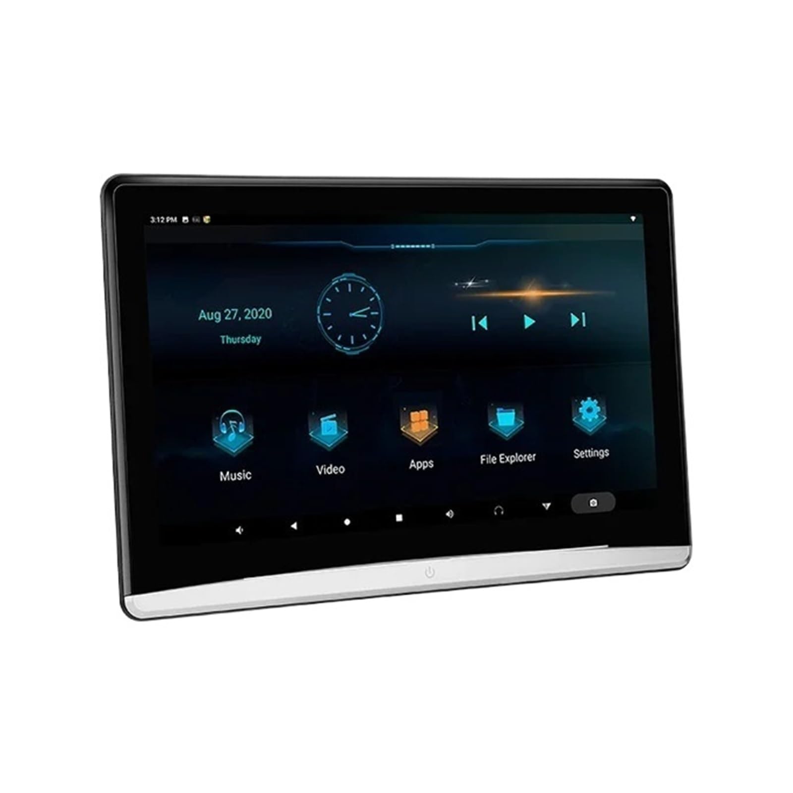 Telewizor Samochodowy Zagłówek Monitor Ekran Dotykowy 13,3 Cala 4K 1080P WIFI Bluetooth USB HDMI Tablet Odtwarzacz Filmów Wideo Łatwa Konfiguracja Na Wycieczki(13.3 in 4G 64G 1)