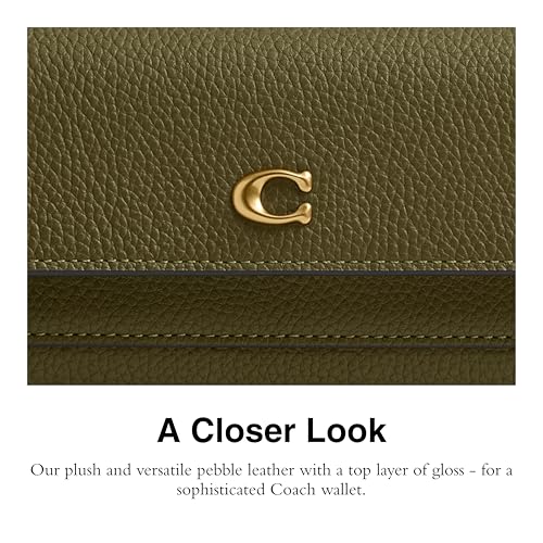 Coach Women's Mila Long Flap Wallet, B4/Olive4