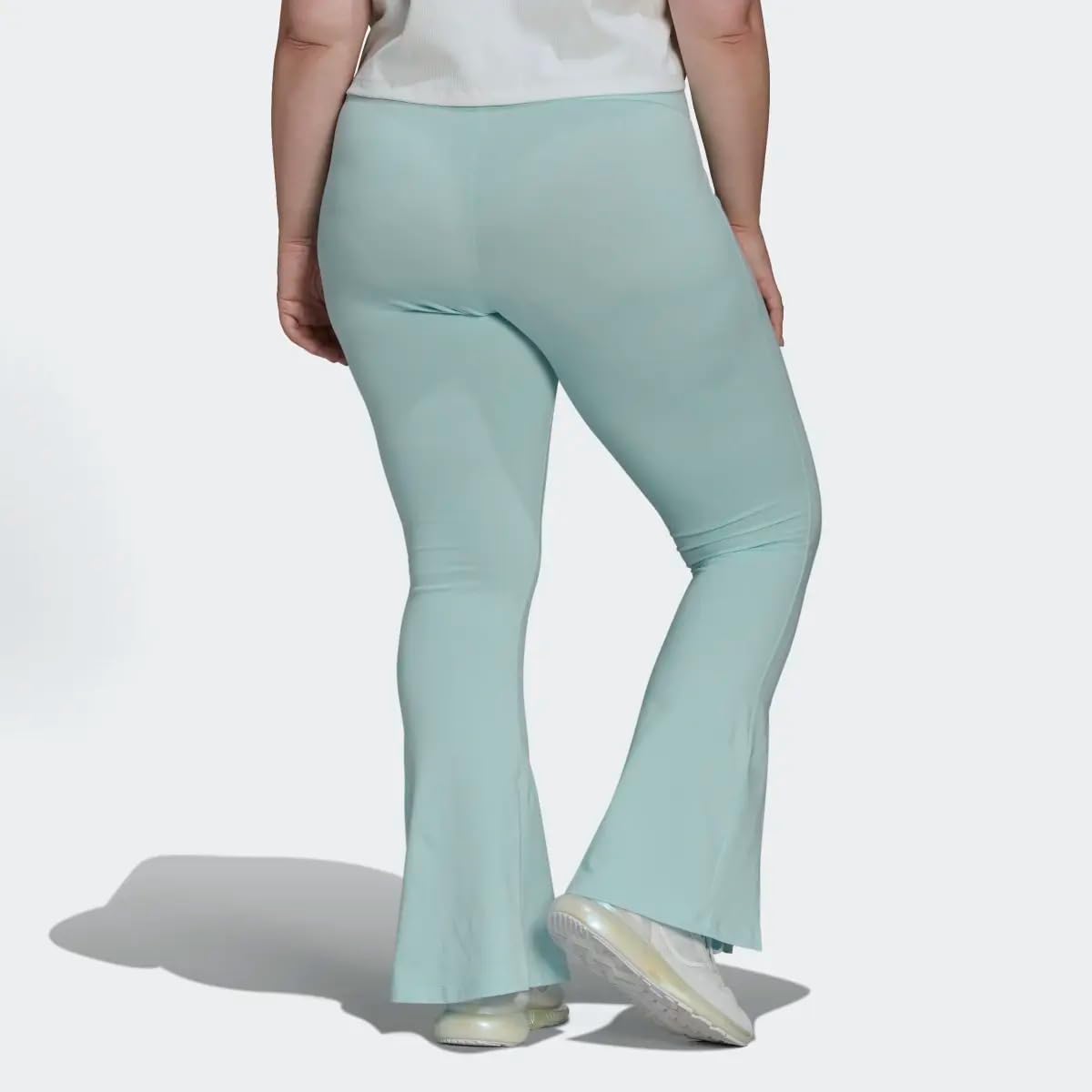 adidas Originals Womens Leggings Flare Tights, Halo Mint, 3X
