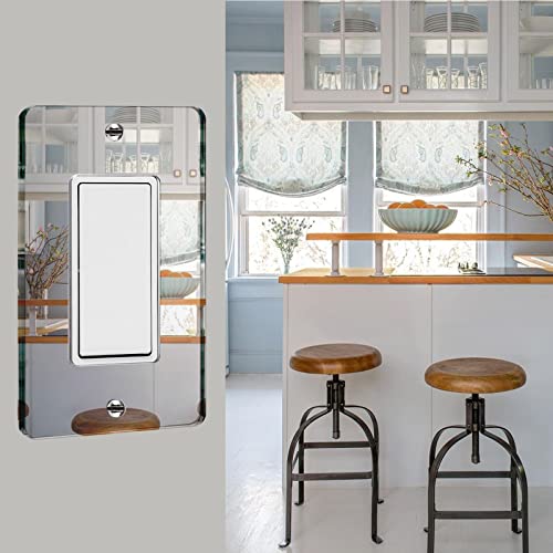 Silver Mirrored Acrylic Wall Plate Switch Light Cover Durable Decorative Outlet Covers Switch Plates And Outlet Covers #TOP4
