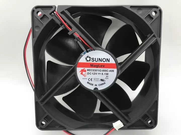 MEC0381V2-000C-A99 DC12V 5.1W 120mm Cooling Fan - High Performance 120x120x38mm