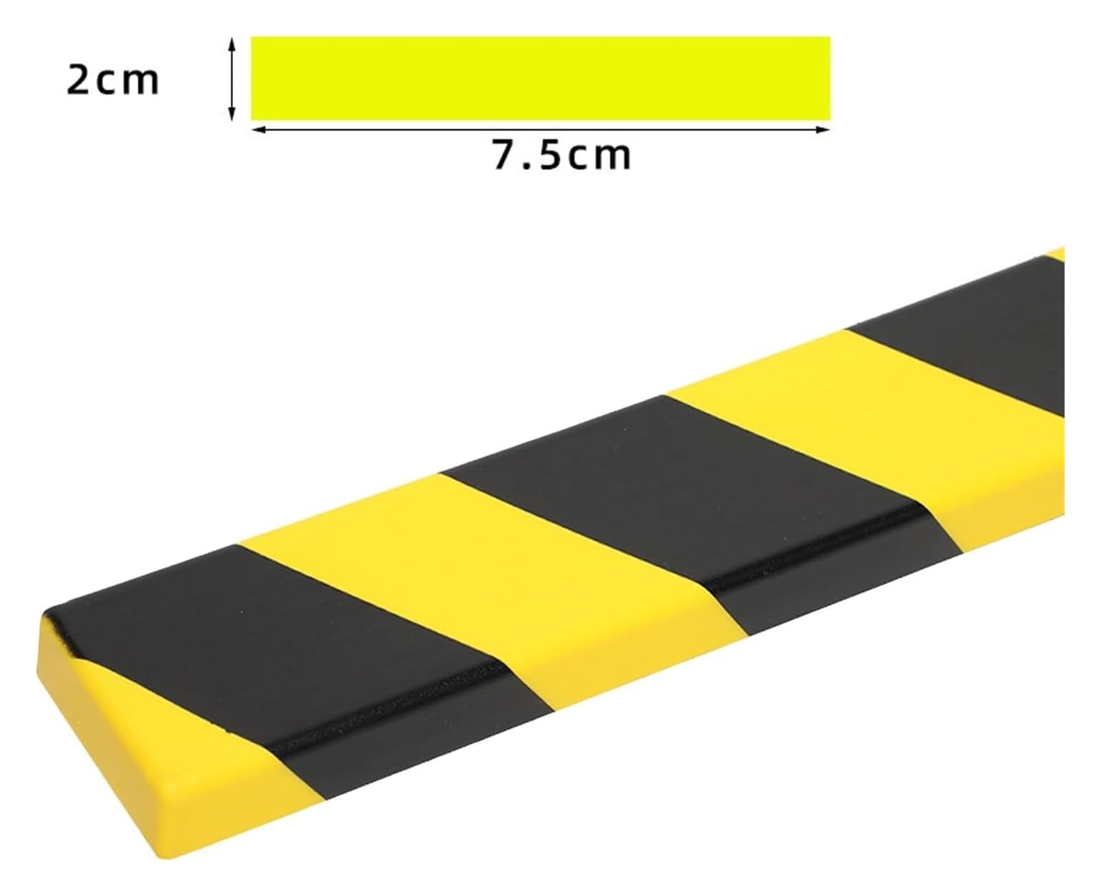 Protector de Bordes de Espuma de Alta Visibilidad de 39" - Parachoques de Seguridad de Esquina Autoadhesivo con Rayas Amarillas y Negras for Uso Industrial y Comercial(100x7.5x2cm,10PCS)