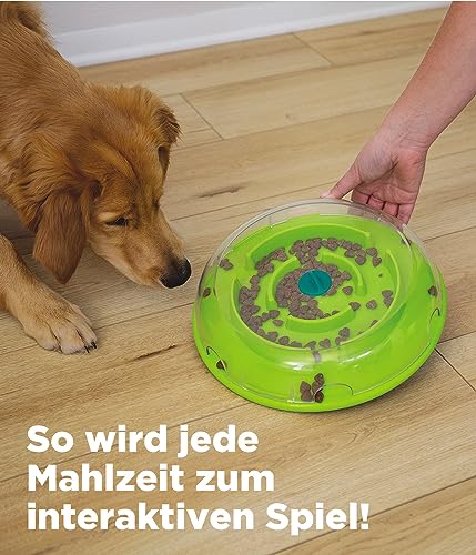 Outward Hound Nina Ottosson Wobble Bowl - Intelligenzspielzeug/Anti-Schling-Napf für Hunde - interaktiv