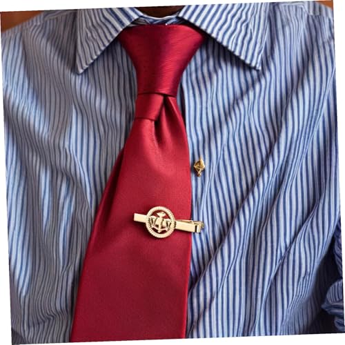 Clips de corbata con diseño de balanza para evitar que tu corbata se mueva 7