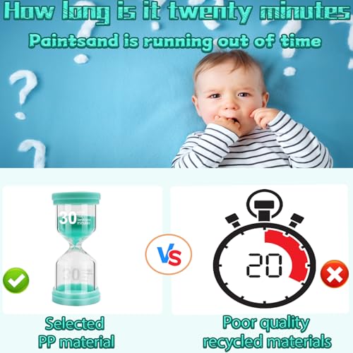 Image of Sand Timer 30 Minute, Sand Clock, Hour Glass Sand Timer Sand Clock Sandtimer Classroom Games Home Kitchen Officesand Clock Timer for Room Hourglass