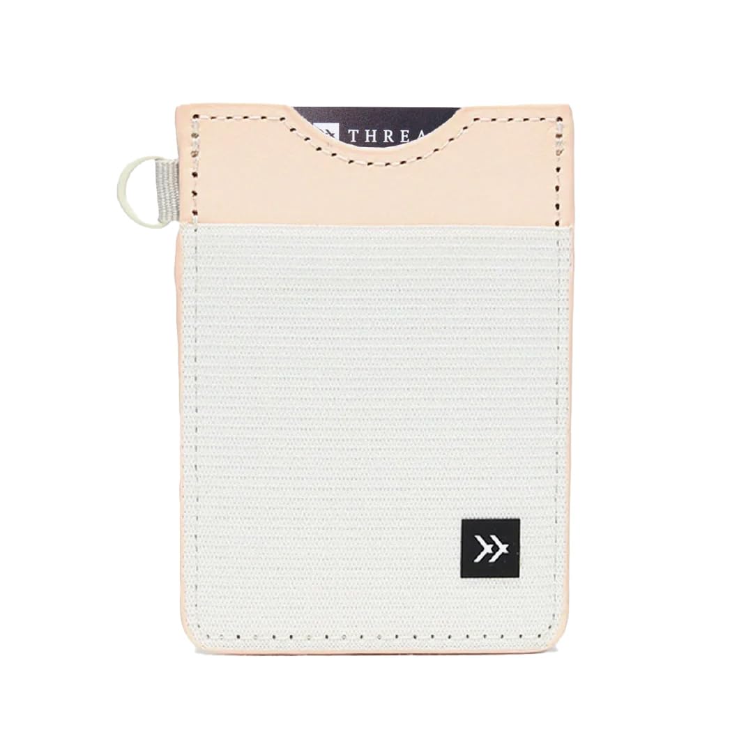 Thread Wallets - Slim Minimalist Wallet - Vertical Card Holder (Off White)